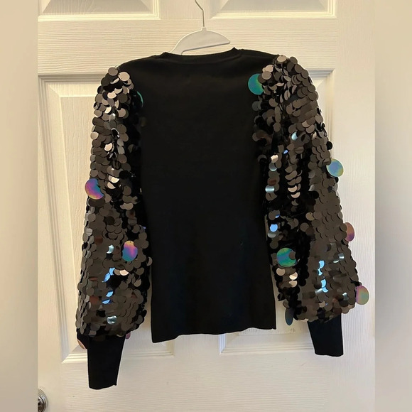 ! MILLY
Pailette Sequin Sleeve Sweater NWT - Picture 5 of 7